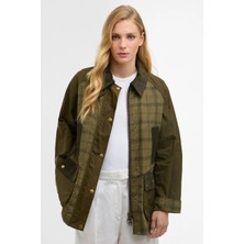 Barbour Modern Tartan Beadnell Casual Ceket OL32 Dusky Green Tartan/highland Olive