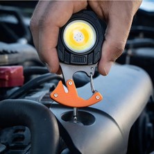 Eco Lounge Çok Fonksiyonlu Mini LED Lamba Anahtarlık ve Çakmak USB Şarjlı Kamp Için Taşınabilir 7 Modlu