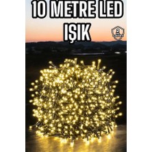 LED Işık 10 Metre Gün Işığı Parlak ve Doğal Ağaç Süsleme