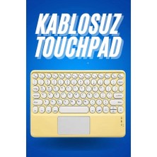 Bluetooth Touchpad Klavye Ultra Ince Taşınabilir Q Klavye