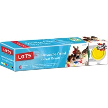 Let's Lets L-5150 Guaj Boya 6 Renkli Standart Boyalar 25 ml Eğlenceli Sanatsal Malzemeler