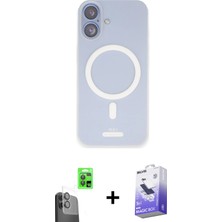 iPhone 16 Çekirdek Klasik - Siyah Bilvis 5in1 5d Magic Hayalet Cam Ekran Koruyucu + Siyah Raze Metal Kamera Lens