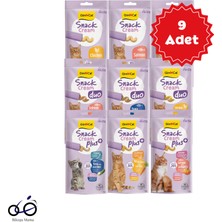 Gimcat Snack Cream Karışık Kedi Ödülü 6X15GR 9 Adet