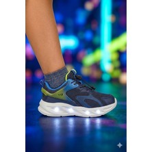 Vicco Ortopedik Hafif Erkek Çocuk Sneakers PVC Taban ile Işıklı Spor Ayakkabı