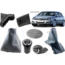 Vts Körük Vts Opel Astra H Vites Körüğü 2004-2009 Uyumlu Gri Dikişli El Freni Körüğü ve Vites Topuzu