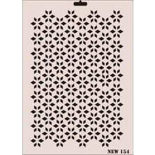 Rich New Seri N-154 Stencil 35X25 cm