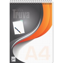 Kitabevimden Keskin Color Bloknot Truva A4 40 Yaprak Kareli-12-Pkt