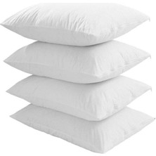 GOLDRİSE Katmirra Beyaz Fermuarlı İç Yastık Kılıfı 50x70 cm 10 Adet Pamuk Astar ile Rahat Kullanım