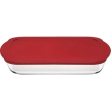 Paşabahçe 59124K Kırmızı Plastik Kapaklı Borcam 3850 cc Ebatları ile Mutfakta Pratik Çözüm