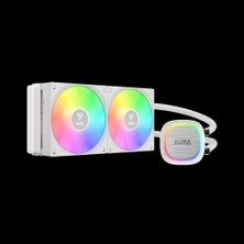 Gamdias Gamdıas Aura GL240 V2 Wh, White Edition, 240MM,  Rgb, 2 Fanlı,cpu Sıvı Soğutma
