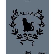 Rich New Seri N-382 Stencil 35X25 cm