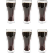 Jet's Home 6\'lı Meşrubat Bardağı Seti Çift Cidarlı Bira Bardağı 420 ml