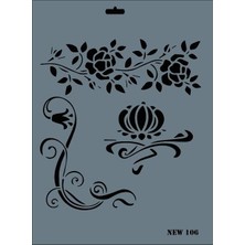 Rich New Seri N-106 Stencil 35X25 cm