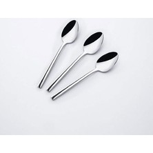 Doğuş Çay Kaşığı Metal Gri 12 Adet Çubuk Model Paslanmaz Çelik ile Şık Tasarım