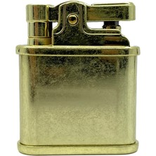 Bıyıklı Tobacco Zorro 582 Rustik Serisi - Altın Sarısı Benzinli Çakmak