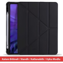 Dexmon Honor Pad X9 Tablet Kılıfı Kalem Bölmeli Standlı Katlanabilir Uyku Modlu Akıllı Kılıf