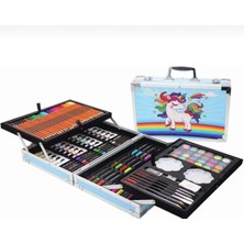 145 Adet Alüminyum Çocuklar Yağlı Pastel Mum Boya Işaretleyici Suluboya Çizim Sanat