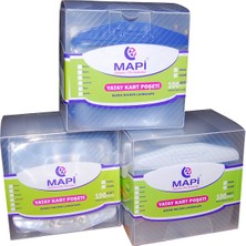 Kitabevimden Mapi Kart Poşeti Yatay (100 Lü) Beyaz 910 10 00