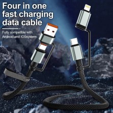 DS LLC Ieg ™ 4’ü 1 Arada 100W Akıllı Tasarım Yüksek Dayanıklılık Çoklu Uyumlu Örgülü Hızl�