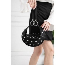 Valu Accessorize Kadın Zımbalı Çift Askılı El ve Omuz Çantası Mina