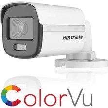 Hikvision Hıkvısıon DS-2CE10DF0T-LPFS, 2mpix, 2,8mm Lens, 20MT Gece Görüşü, Color Vu, IP67, Bullet Kamera