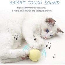 Sesli ve Akıllı Kedi Oyuncak Topu - 50 Mm, Hayvan Sesli, Eğlenceli Kedi Oyuncağı