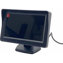 Forza 12V PARK SENSÖRÜ SES İKAZLI (SES AYARLI) 22 MM SİYAH+28 MM GECE GÖRÜŞLÜ KAMERA+4.3" LCD EKRANLI