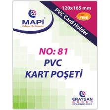 Kitabevimden Mapi Kart Poşeti Dikey Pvc No:81 165X120 (100 Lü) Şeffaf 910 10 40