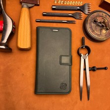 Bi Deri Bideri Patara IPHONE 17 Hakiki Deri Cüzdan Kılıf Haki