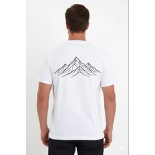 Velmora Fashion Erkek T-Shirt Nihilist Penguen Baskılı Bisiklet Yaka Kısa Kol Yazlık Tişört - Beyaz