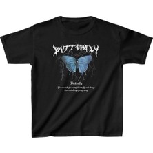 Velmora Fashion Baskılı T-Shirt - Siyah -
