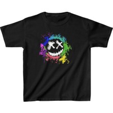 Velmora Fashion Baskılı T-Shirt - Siyah -