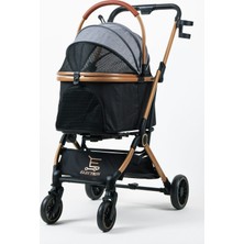 Electron Kedi-Köpek Arabası&puseti - Katlanabilir Evcil Hayvan Taşıma Arabası - Pet Stoller - 803-2