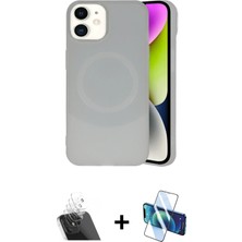 Cepte Toptan iPhone 11 Ufuk Serisi - Siyah 3D Antistatik Seramik Nano Ekran Koruyucu + Şeffaf Kamera Lens Koruma Cam