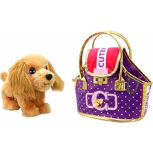 Cutekins Taşıma Çantalı Peluş Köpek