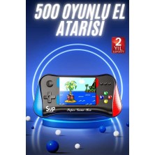 500 Oyunlu Retro Sup Konsolu Taşınabilir Mini Gamepad 3,5 Inç Ekran