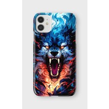 iPhone 11 Uyumlu Baskılı Şeffaf Telefon Kılıfı | Koleksiyon: Alpha Wolf