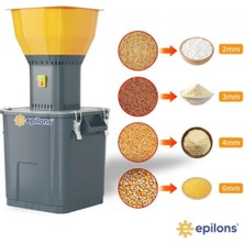 55’lik Profesyonel Yem Kırma Makinesi – 9 Elek Hediyeli Paslanmaz Tahıl Öğütücü Değirmen 1300 W