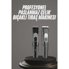 Pro Şarjlı Saç Sakal Tıraş Makinesi Ense Kesme Makinesi Lazer Öncesi Kısaltma