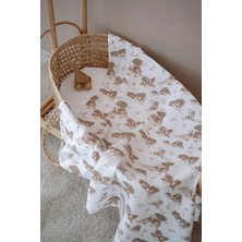 Tba Collection %100 Pamuklu Müslin Örtü | Battaniye 100X100 cm - Tiny Forest