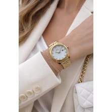 Slazenger Yeni Sezon Elite Model 50 mt Suya Dayanıklı Bileklik Hediyeli Kadın Kol Saati VS.BLKT.0907