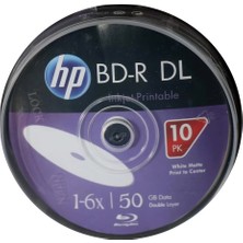 Decostyle Hp Blu-Ray Bd-R 6x 50GB 10LU Cake Box Prıntable Baskı Yapılabilir Blu-Ray DVD