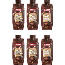 Dimes Milkshake Brownie Aromalı Çikolatalı ve Kakaolu 310 ml x 6 Adet