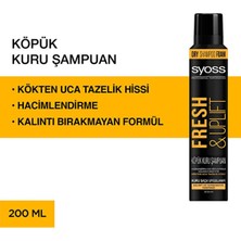 Syoss Fresh & Uplift 200 ml Köpük Kuru Şampuan Kadınlar İçin Arındırıcı Etki ve Hacimlendirme