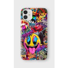 iPhone 11 Uyumlu Baskılı Şeffaf Telefon Kılıfı | Koleksiyon: Grafitti Street Art