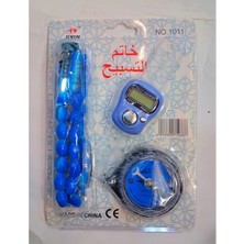 Tesbihli ve Kıble Pusulalı Yüzük Zikirmatik Seti