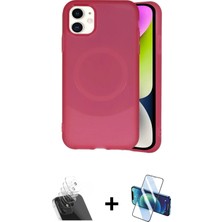 Cepte Toptan iPhone 11 Ufuk Serisi - Siyah 3D Antistatik Seramik Nano Ekran Koruyucu + Şeffaf Kamera Lens Koruma Cam