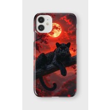 iPhone 11 Uyumlu Baskılı Şeffaf Telefon Kılıfı | Koleksiyon: Minimal Black Panther