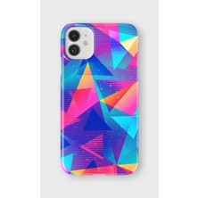 iPhone 11 Uyumlu Baskılı Şeffaf Telefon Kılıfı | Koleksiyon: Minimal Geometric Patterns