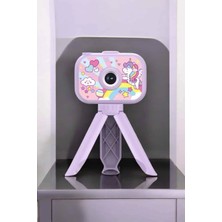 Ayaklı Mini Fotoğraf Makinesi Çocuk Için Eğitici Video Kamera